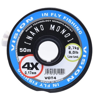 NANO MONO 30m tippet 0,43