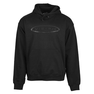 FISH OVAL Hoodie, black